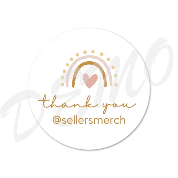 Thank You Sticker Label - Picture 2 of 4